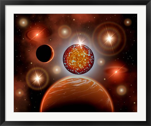 Framed Cosmic Place Print