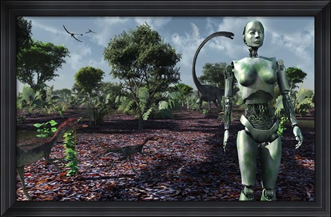 Framed Eve in the Garden of Eden Print