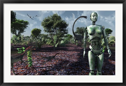 Framed Eve in the Garden of Eden Print