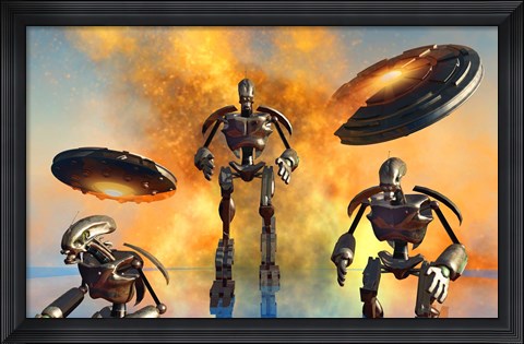 Framed Giant Robot Force Print