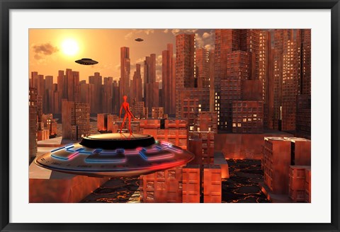 Framed Alien Race Migrating Print