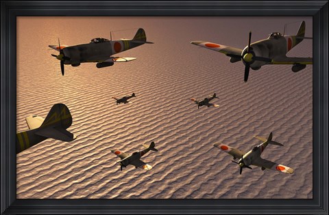 Framed Japanese Nakajima Torpedo Bombers Print
