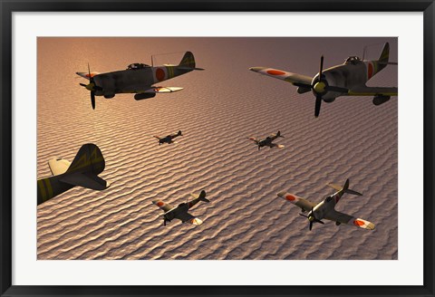 Framed Japanese Nakajima Torpedo Bombers Print