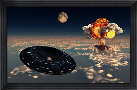 Framed UFO Sightings Print