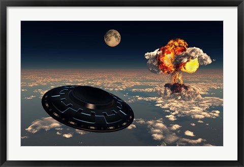 Framed UFO Sightings Print