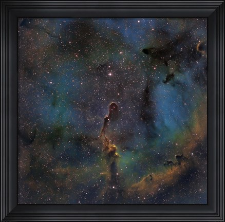 Framed IC 1396, the Elephant Trunk Nebula Print