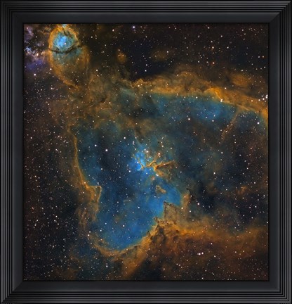 Framed IC 1805, the Heart Nebula Print