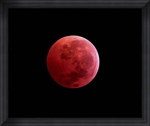 Framed Total Lunar Eclipse Print