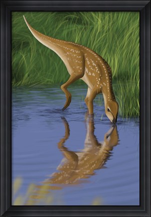 Framed Hypsilophodon Print