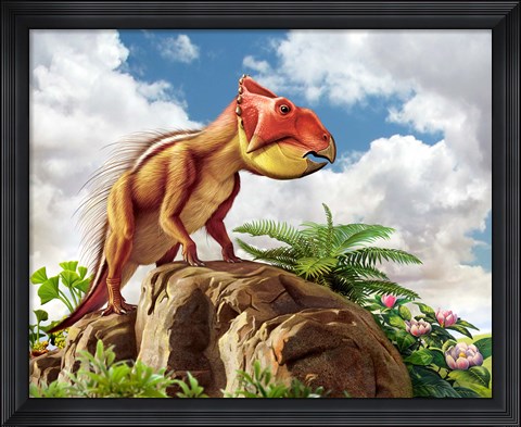 Framed Leptoceratops Print