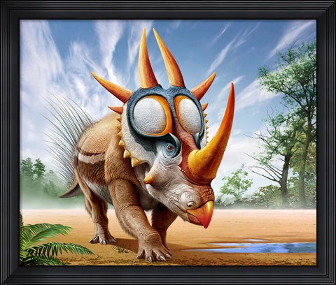 Framed Rubeosaurus Print