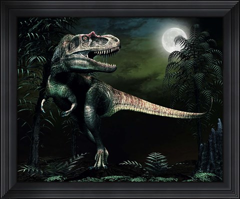Framed Albertosaurus Print
