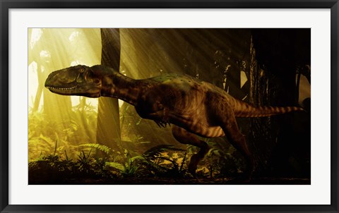 Framed Abelisaurus Print