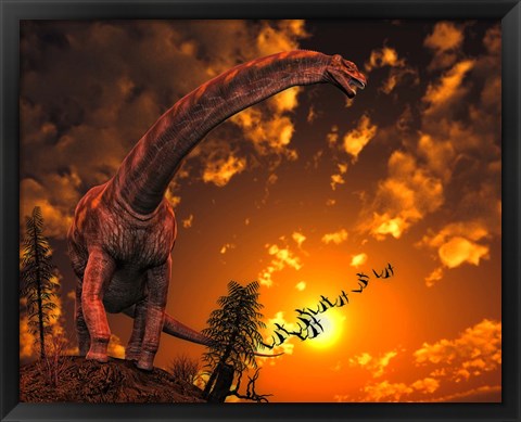 Framed Argentinosaurus Print