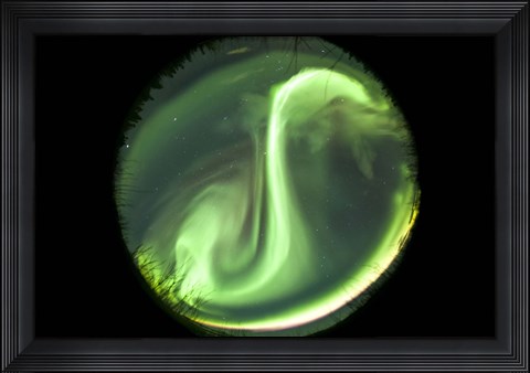 Framed Bright Aurora Borealis Print