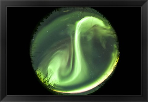 Framed Bright Aurora Borealis Print