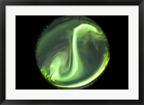 Framed Bright Aurora Borealis Print