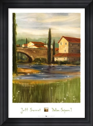 Framed Italian Sojourn I Print