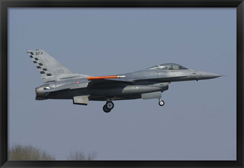 Framed F-16C Fighting Falcon of the Italian Air Force Print