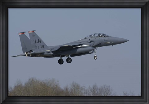 Framed US Air Force F-15E Strike Eagle Print