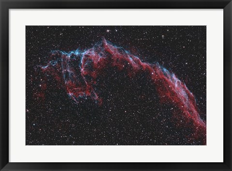 Framed NGC 6992, The Eastern Veil Nebula Print