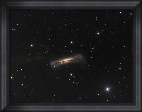 Framed NGC 3628, the Hamburger Galaxy Print