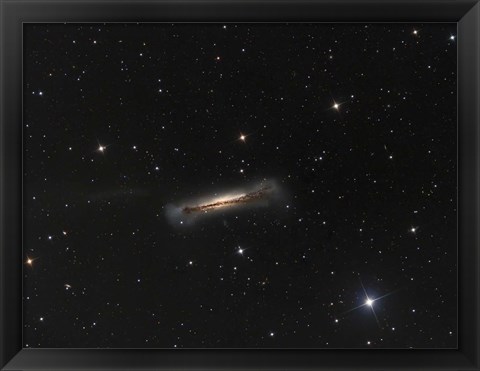 Framed NGC 3628, the Hamburger Galaxy Print