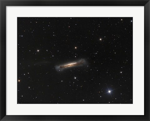 Framed NGC 3628, the Hamburger Galaxy Print