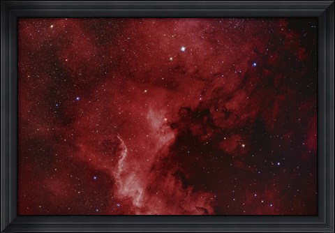 Framed NGC 7000, The North America Nebula Print