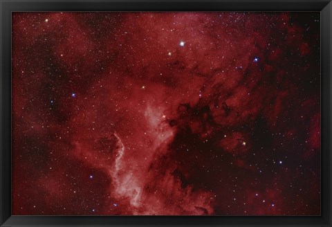 Framed NGC 7000, The North America Nebula Print