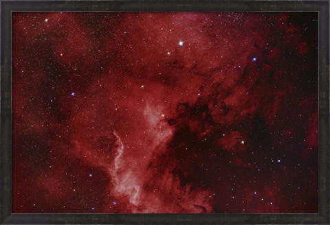 Framed NGC 7000, The North America Nebula Print