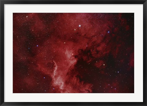 Framed NGC 7000, The North America Nebula Print