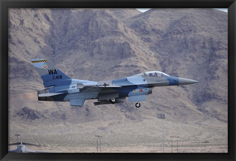 Framed F-16C Falcon Print