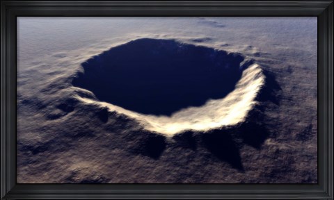 Framed Meteor Crater Print