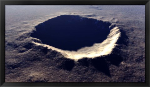 Framed Meteor Crater Print