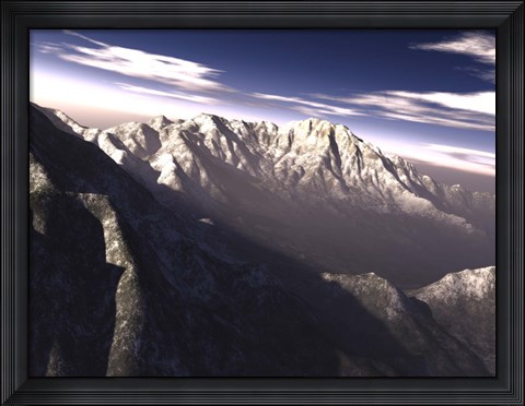 Framed Terragen Render Print