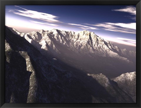 Framed Terragen Render Print