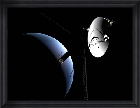 Framed Voyager 1 at Neptune Print