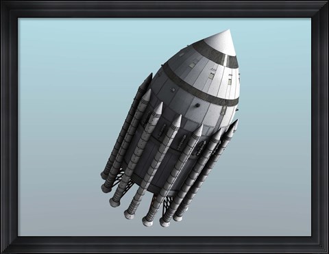 Framed Orion-Drive Spacecraft Print