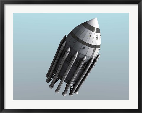 Framed Orion-Drive Spacecraft Print