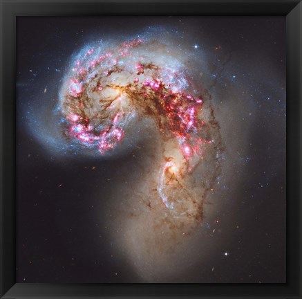 Framed Antennae Galaxies Print