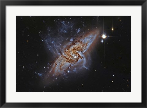 Framed NGC 3314 Print