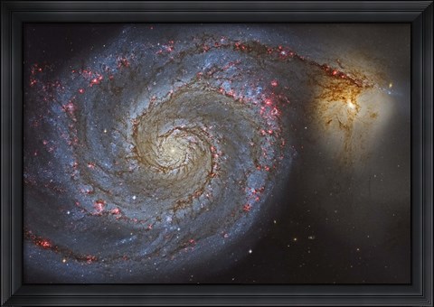 Framed Whirlpool Galaxy Print