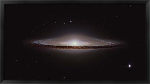 Framed Sombrero Galaxy Print