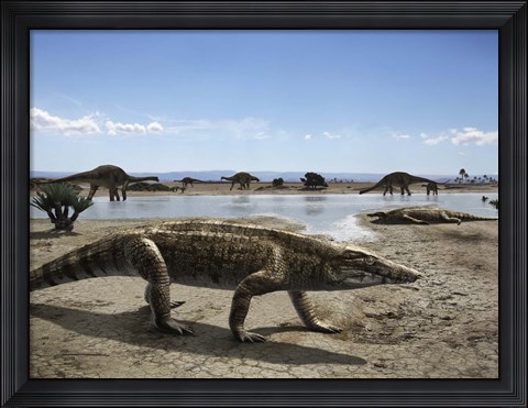 Framed Uberabasuchus Terrificus Print