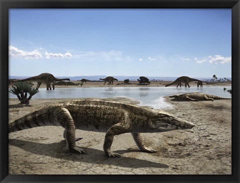 Framed Uberabasuchus Terrificus Print