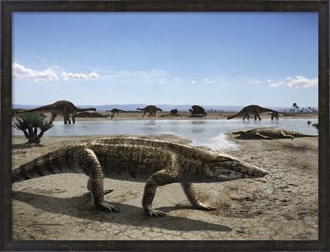 Framed Uberabasuchus Terrificus Print
