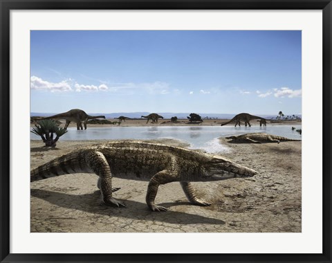 Framed Uberabasuchus Terrificus Print