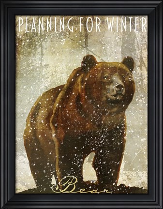 Framed Winter Game Three Print