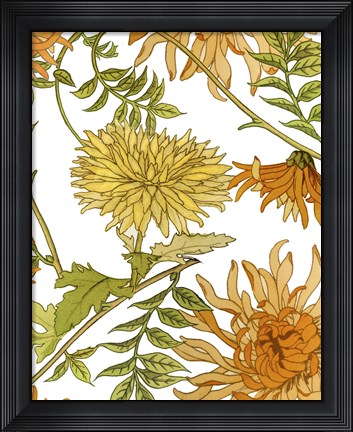 Framed Autumn Garden II Print